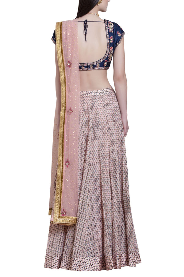 Zardozi embroidered lehenga set